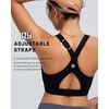 image:imageRUNNING GIRL Sports Bra for Women High Support Molded Cup High Impact Sports Bras with Sewn in Pads Workout Running BraMidnight Black