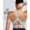 image:imageRUNNING GIRL Sports Bra for Women High Support Molded Cup High Impact Sports Bras with Sewn in Pads Workout Running BraMist Grey