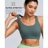 image:imageRUNNING GIRL Sports Bra for Women High Support Molded Cup High Impact Sports Bras with Sewn in Pads Workout Running BraMisty Green