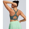 image:imageRUNNING GIRL Sports Bra for Women High Support Molded Cup High Impact Sports Bras with Sewn in Pads Workout Running BraMisty Green