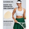 image:imageRUNNING GIRL Sports Bra for Women High Support Molded Cup High Impact Sports Bras with Sewn in Pads Workout Running BraPure White