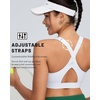 image:imageRUNNING GIRL Sports Bra for Women High Support Molded Cup High Impact Sports Bras with Sewn in Pads Workout Running BraPure White