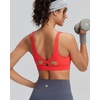 image:imageRUNNING GIRL Sports Bra for Women High Support Molded Cup High Impact Sports Bras with Sewn in Pads Workout Running BraRed
