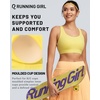 image:imageRUNNING GIRL Sports Bra for Women High Support Molded Cup High Impact Sports Bras with Sewn in Pads Workout Running BraSunny Yellow