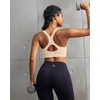 image:imageRUNNING GIRL Sports Bra for WomenAdjustable Straps Supportive High Impact Sports Bra with Sewn in PadsAbeige