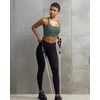 image:imageRUNNING GIRL Sports Bra for WomenAdjustable Straps Supportive High Impact Sports Bra with Sewn in PadsAdark Green