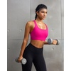 image:imageRUNNING GIRL Sports Bra for WomenAdjustable Straps Supportive High Impact Sports Bra with Sewn in PadsAhot Pink