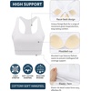 image:imageRUNNING GIRL Sports Bras for Women High SupportMolded Cup Racerback Sports Bra with Sewn in Pads Workout Running BraWX3176WhiteXXL