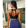 image:imageRUNNING GIRL Sports Bras for Women Moulded Cup High Impact Workout Black Sports Bra Racerback Yoga Bra High SupportWX3068 Black XXL