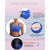 image:imageRUNNING GIRL Sports Bras for Women Moulded Cup High Impact Workout Blue Sports Bra Racerback Yoga Bra High SupportWX3068 Bright Blue XL