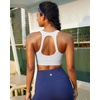 image:imageRUNNING GIRL Sports Bras for Women Moulded Cup High Impact Workout White Sports Bra Racerback Yoga Bra High SupportWX3068 White M
