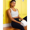 image:imageRUNNING GIRL Sports Bras for Women Moulded Cup High Impact Workout White Sports Bra Racerback Yoga Bra High SupportWX3068 White M