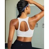 image:imageRUNNING GIRL Sports Bras for Women Moulded Cup High Impact Workout White Sports Bra Racerback Yoga Bra High SupportWX3068 White S