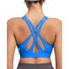 image:imageRUNNING GIRL Sports Bra for Women High Support Molded Cup High Impact Sports Bras with Sewn in Pads Strappy Running BraElectric Blue