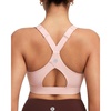 image:imageRUNNING GIRL Sports Bra for Women High Support Molded Cup High Impact Sports Bras with Sewn in Pads Workout Running BraBlush Pink