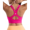 image:imageRUNNING GIRL Sports Bra for WomenAdjustable Straps Supportive High Impact Sports Bra with Sewn in PadsAhot Pink