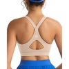 image:imageRUNNING GIRL Sports Bra for WomenY Back Molded Cup Strappy Running High Impact Sports Bra with Sewn in PadsBeige
