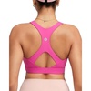 image:imageRUNNING GIRL Sports Bras for Women High Support Adjustable Straps High Impact Racerback Bra with Hook Closure Molded CupFhot Pink