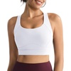 image:imageRUNNING GIRL Sports Bras for Women Moulded Cup High Impact Workout White Sports Bra Racerback Yoga Bra High SupportWX3068 White M