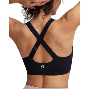 image:imageRUNNING GIRL High Impact Sports Bras for Women Adjustable Straps Bra High Support Workout Bra with Sewn in PadsBlack