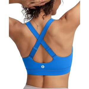image:imageRUNNING GIRL High Impact Sports Bras for Women Adjustable Straps Bra High Support Workout Bra with Sewn in PadsCerulean Blue