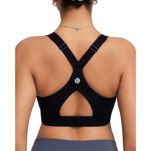 image:imageRUNNING GIRL Sports Bra for Women High Support Molded Cup High Impact Sports Bras with Sewn in Pads Workout Running BraMidnight Black