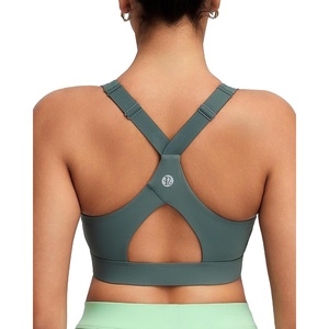 image:imageRUNNING GIRL Sports Bra for Women High Support Molded Cup High Impact Sports Bras with Sewn in Pads Workout Running BraMisty Green