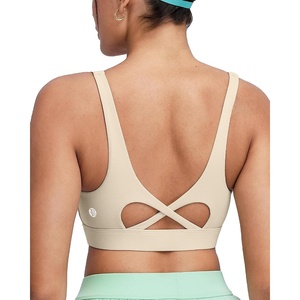 image:imageRUNNING GIRL Sports Bra for Women High Support Molded Cup High Impact Sports Bras with Sewn in Pads Workout Running BraNude