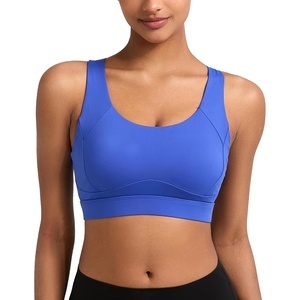 image:imageRUNNING GIRL Sports Bras for Women Moulded Cup High Impact Workout Blue Sports Bra Racerback Yoga Bra High SupportWX3068 Bright Blue XL