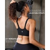 image:imageRUNNING GIRL Adjustable Sports Bras for Women High SupportFull Coverage Molded Cup Sports Bra High Impact Workout GymBlack