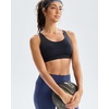 image:imageRUNNING GIRL Adjustable Sports Bras for Women High SupportFull Coverage Molded Cup Sports Bra High Impact Workout GymBlack