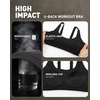 image:imageRUNNING GIRL Adjustable Sports Bras for Women High SupportFull Coverage Molded Cup Sports Bra High Impact Workout GymBlack