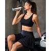 image:imageRUNNING GIRL Adjustable Sports Bras for Women High SupportFull Coverage Molded Cup Sports Bra High Impact Workout GymBlack