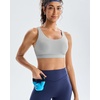 image:imageRUNNING GIRL Adjustable Sports Bras for Women High SupportFull Coverage Molded Cup Sports Bra High Impact Workout GymGrey