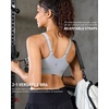 image:imageRUNNING GIRL Adjustable Sports Bras for Women High SupportFull Coverage Molded Cup Sports Bra High Impact Workout GymGrey