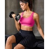 image:imageRUNNING GIRL Adjustable Sports Bras for Women High SupportFull Coverage Molded Cup Sports Bra High Impact Workout GymHot Pink