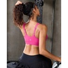 image:imageRUNNING GIRL Adjustable Sports Bras for Women High SupportFull Coverage Molded Cup Sports Bra High Impact Workout GymHot Pink
