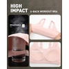 image:imageRUNNING GIRL Adjustable Sports Bras for Women High SupportFull Coverage Molded Cup Sports Bra High Impact Workout GymPink