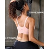 image:imageRUNNING GIRL Adjustable Sports Bras for Women High SupportFull Coverage Molded Cup Sports Bra High Impact Workout GymPink