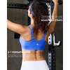 image:imageRUNNING GIRL Adjustable Sports Bras for Women High SupportFull Coverage Molded Cup Sports Bra High Impact Workout GymSparkle Blue