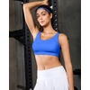 image:imageRUNNING GIRL Adjustable Sports Bras for Women High SupportFull Coverage Molded Cup Sports Bra High Impact Workout GymSparkle Blue