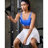 image:imageRUNNING GIRL Adjustable Sports Bras for Women High SupportFull Coverage Molded Cup Sports Bra High Impact Workout GymSparkle Blue