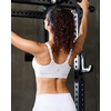image:imageRUNNING GIRL Adjustable Sports Bras for Women High SupportFull Coverage Molded Cup Sports Bra High Impact Workout GymWhite