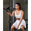 image:imageRUNNING GIRL Adjustable Sports Bras for Women High SupportFull Coverage Molded Cup Sports Bra High Impact Workout GymWhite
