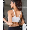 image:imageRUNNING GIRL Adjustable Sports Bras for Women High SupportFull Coverage Molded Cup Sports Bra High Impact Workout GymWhite