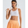 image:imageRUNNING GIRL Adjustable Sports Bras for Women High SupportFull Coverage Molded Cup Sports Bra High Impact Workout GymWhite