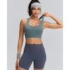 image:imageRUNNING GIRL High Impact Sports BraRacerback Sports Bras for Women High Support Molded Cup Workout Bra with Sewn in PadsAsh Green