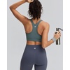 image:imageRUNNING GIRL High Impact Sports BraRacerback Sports Bras for Women High Support Molded Cup Workout Bra with Sewn in PadsAsh Green