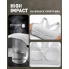 image:imageRUNNING GIRL High Impact Sports BraRacerback Sports Bras for Women High Support Molded Cup Workout Bra with Sewn in PadsIcy Grey