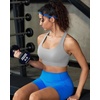 image:imageRUNNING GIRL High Impact Sports BraRacerback Sports Bras for Women High Support Molded Cup Workout Bra with Sewn in PadsIcy Grey